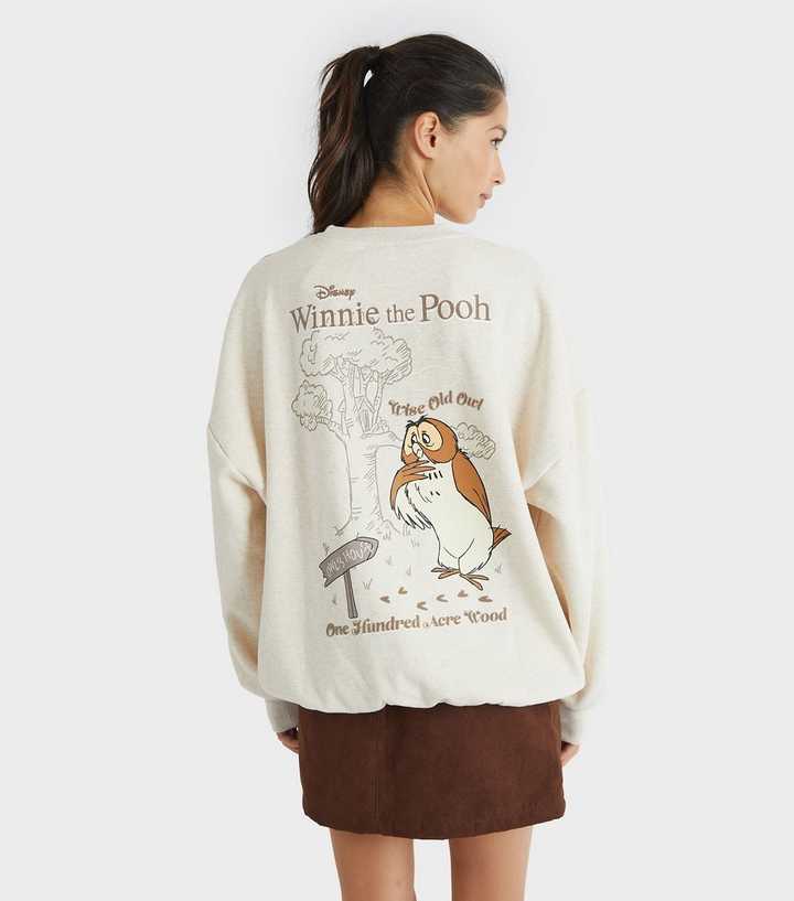Skinnydip Light Brown Winnie The Pooh Owl Print Sweatshirt
