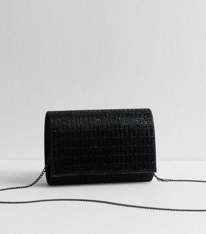 Black Studded Clutch Bag