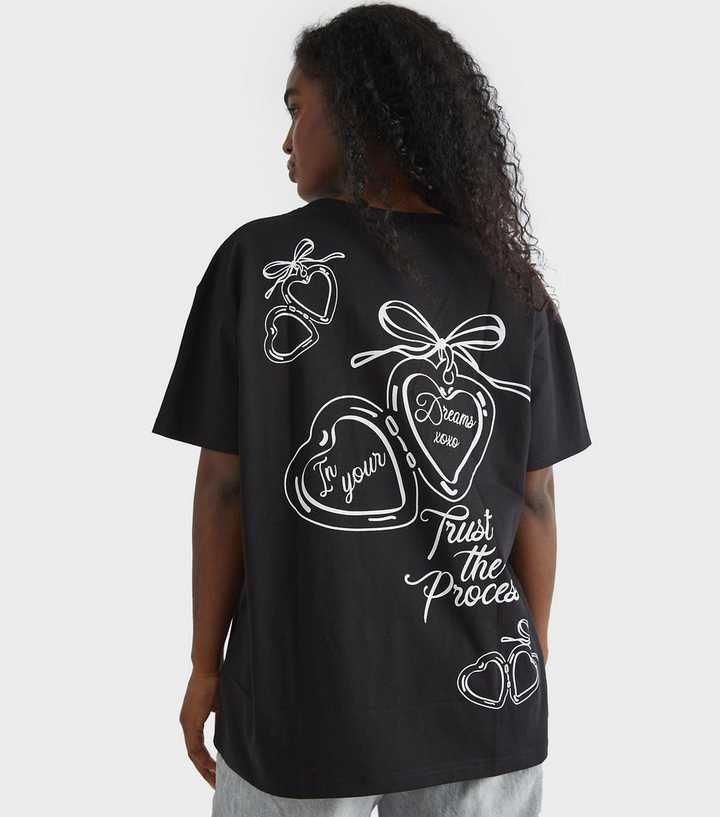 Skinnydip Black Trust The Process Tshirt