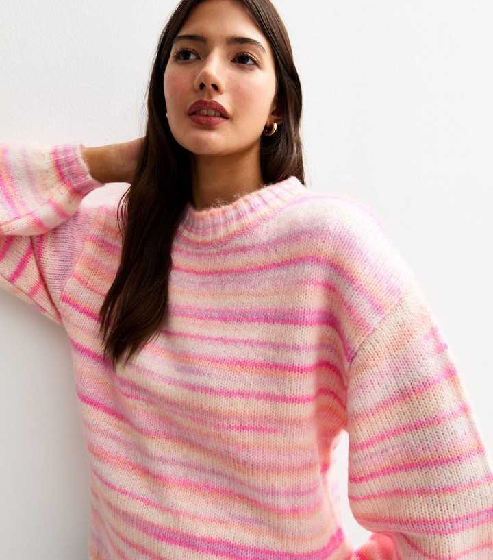 Sunshine Soul Pink Striped Jumper