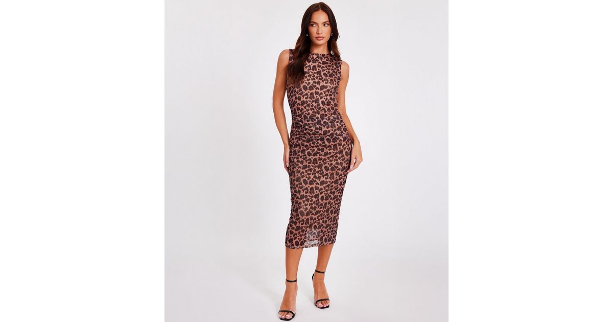 green emerald velvet dress Women's Green Retro Leopard-Print Jacquard Knit Tank Dress Set – OXKnit main image 0