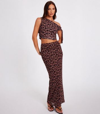 Animal Print Leopard Print Maxi Skirt Quiz Quiz Red Leopard Skirt
