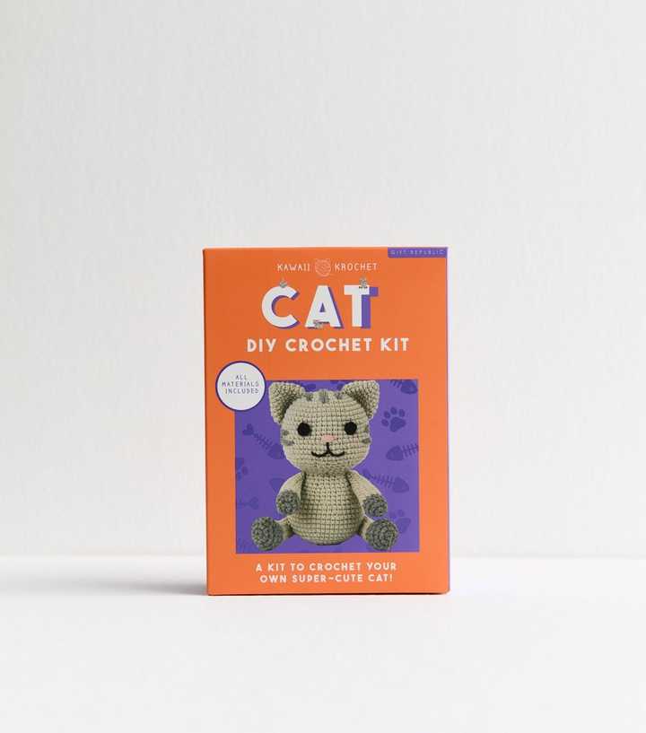 Bright Orange Cat DIY Crochet Kit