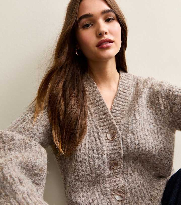 Thick Mink Hair Knitted Cardigan Winter main image 0