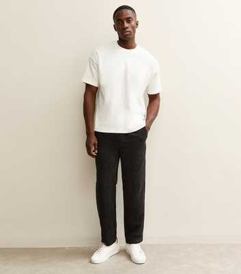 Only & Sons Black Corduroy Straight Trousers