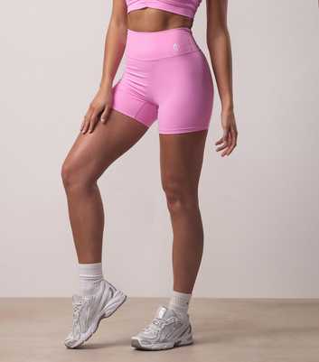 Gym King Pink 365 Scrunched Back Shorts
