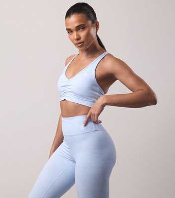Gym King Blue 365 Ruched Sports Bra