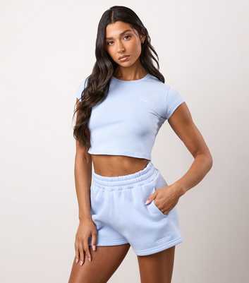 Gym King Light Blue 365 Cropped Jersey T-Shirt