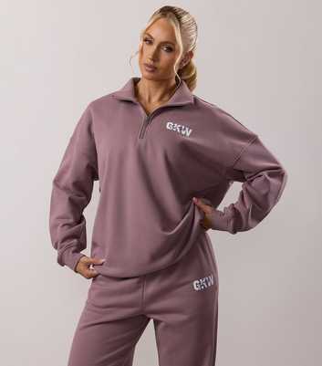 Gym King Lilac Quarter Zip Sweatshirt