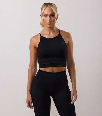 Gym King Black Sculpting Seamless Tank Top