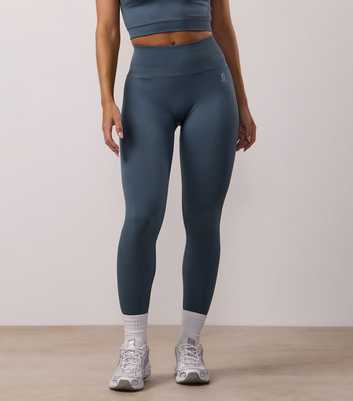 Gym King Dark Blue Sculpting Seamless Leggings