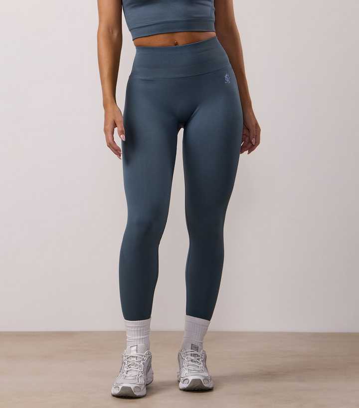 Gym King Dark Blue Sculpting Seamless Leggings