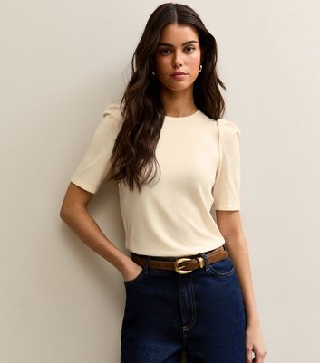 SCULPTOR Tシャツ Puff Sleeve Top Cream クリーム MUSINSA公式 | SCULPTOR Puff Sleeve Top Cream