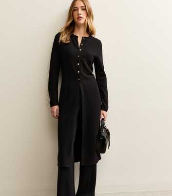 Black Soft Touch Longline Cardigan