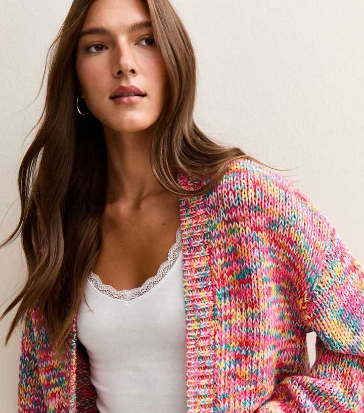 Sunshine Soul Pink Balloon Sleeve Cardigan