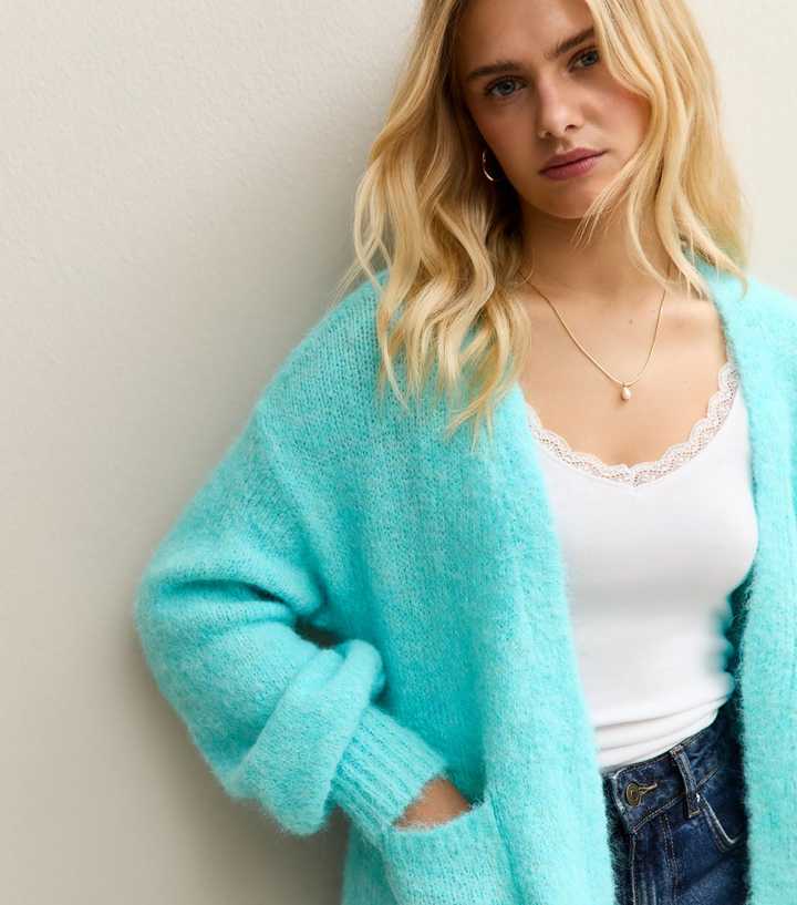 Sunshine Soul Light Blue Open Front Cardigan