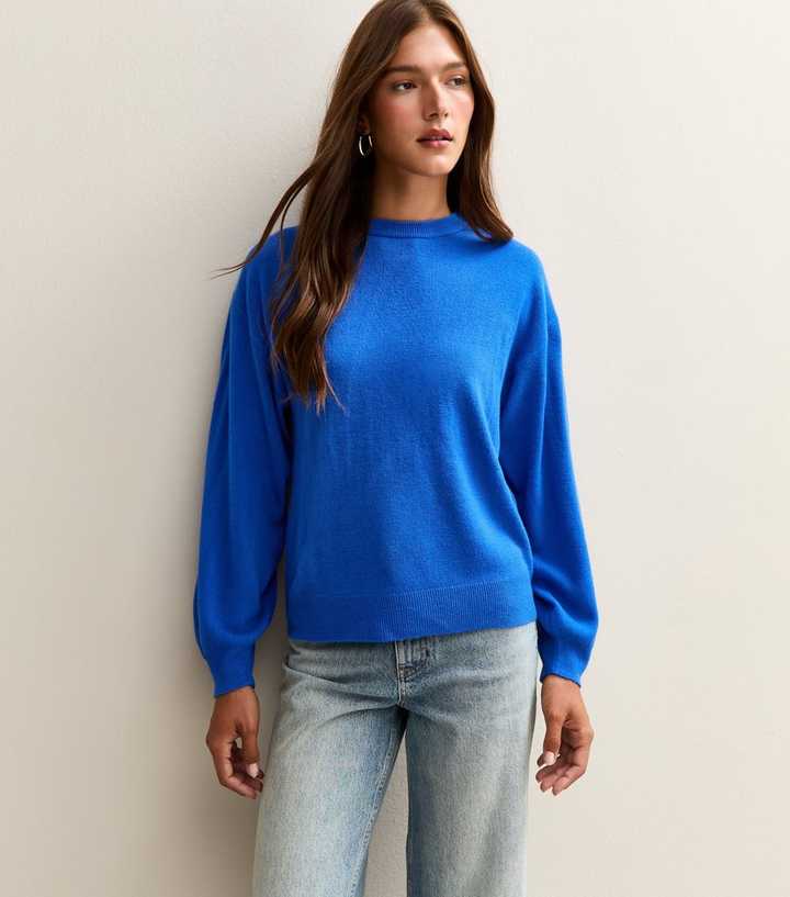 Sunshine Soul Bright Blue Crew Neck Jumper