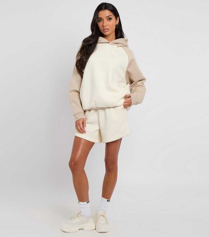 Urban Bliss Cream Athleisure Jersey Shorts