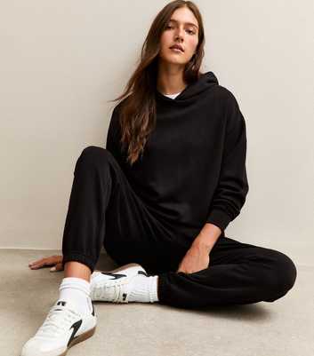 Premium Black Relaxed Fit Hoodie