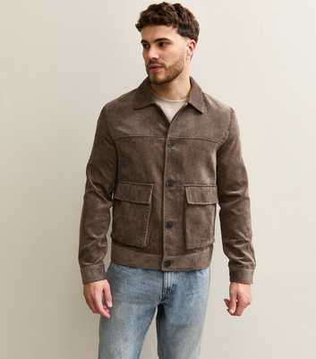 Only & Sons Dark Brown Regular Corduroy Jacket