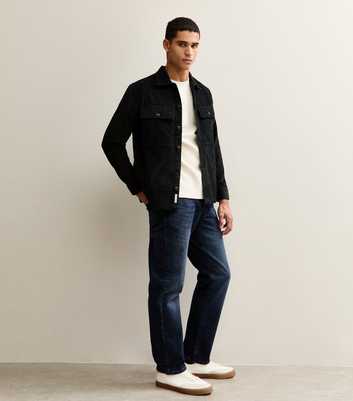Only & Sons Dark Blue Regular Straight Leg Jeans