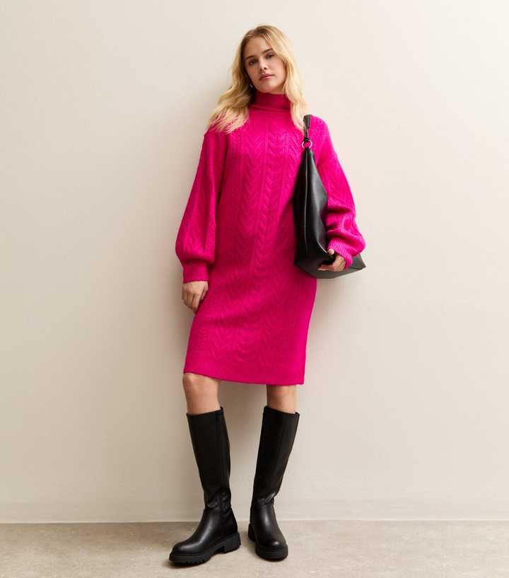 open lace back dress Romantic tunic dress with balloon sleeves – MoveAddict main image 0