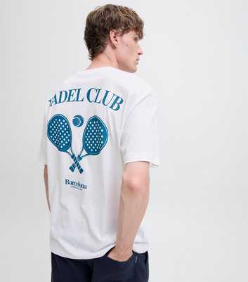 Jack & Jones White Padel Club Short Sleeve T-Shirt