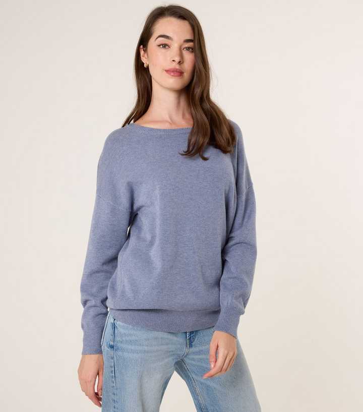 Blue Vanilla Blue Round Neck Jumper