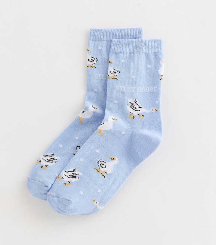 Blue Silly Goose Socks