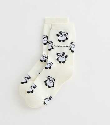 Cream Pandamonium Socks