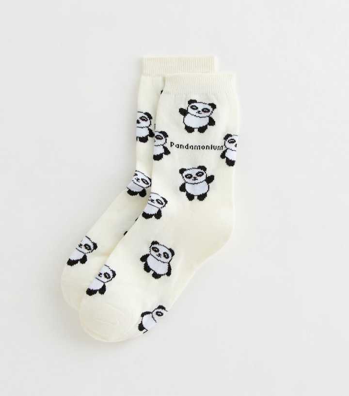 Cream Pandamonium Socks
