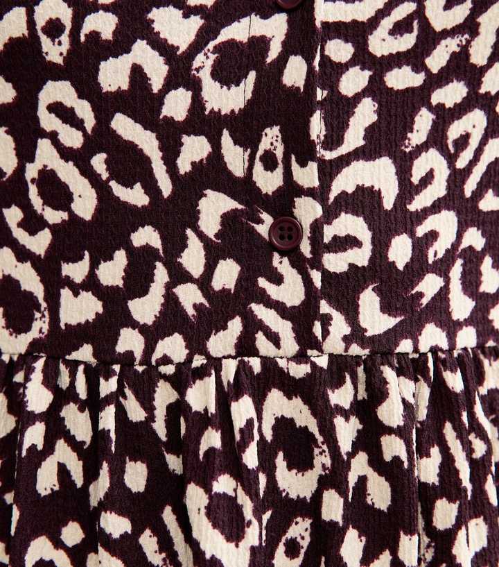 burgundy dress winter outfits Animal Print Dress  Sera