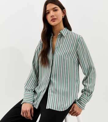 Blue Striped Button Up Shirt