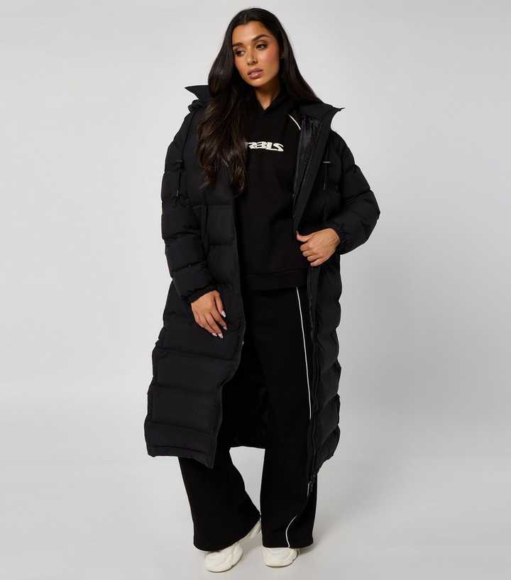 Urban Bliss Black Heatseal Maxi Puffer Coat