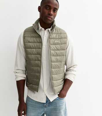 Jack & Jones Light Khaki Lightweight Bodywarmer