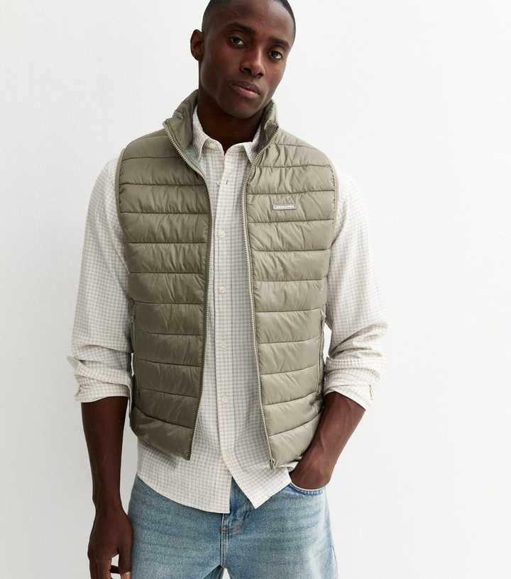 Jack & Jones Light Khaki Lightweight Bodywarmer