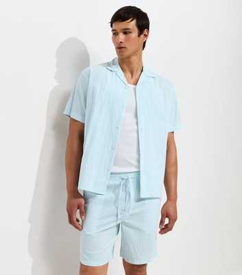 Jack & Jones Light Blue Seersucker Shorts
