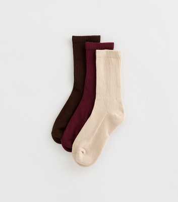 Pack of 3 Burgundy Tube Socks