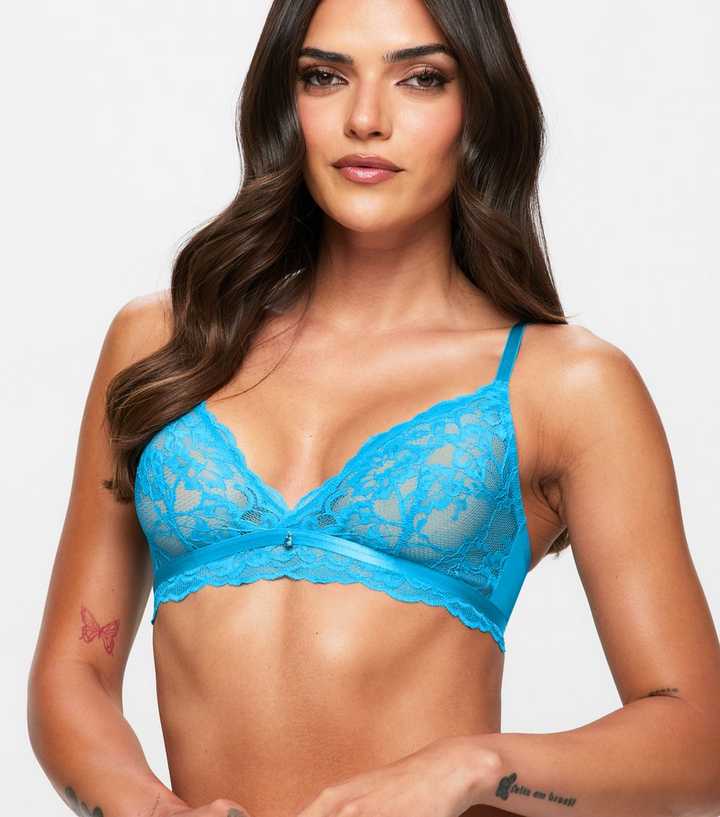 Ann Summers Turquoise Lace Bralette