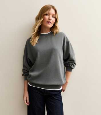 Dark Grey Washed Sweatshirt
