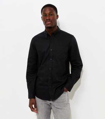 Black Regular Oxford Shirt