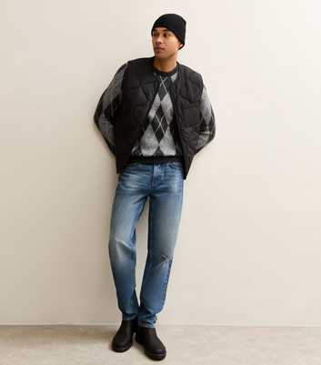 Black Regular Quilted Patch Pocket Gilet
