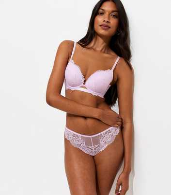Lilac Lace Thong