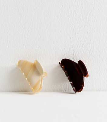 Pack Of 2 Mutli Colour Small Claw Clip