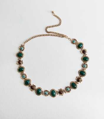 Green Stone Jewel Belt