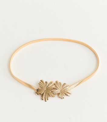 Gold Slinky Flower Belt