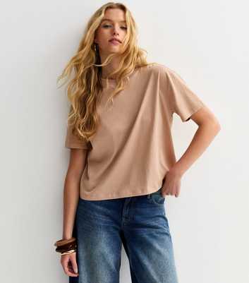 Mink Cotton Boxy Fit T-Shirt