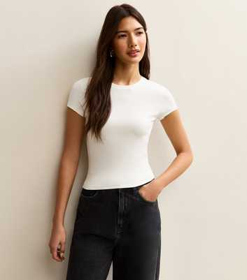 Cream Short Sleeve Baby Tee
