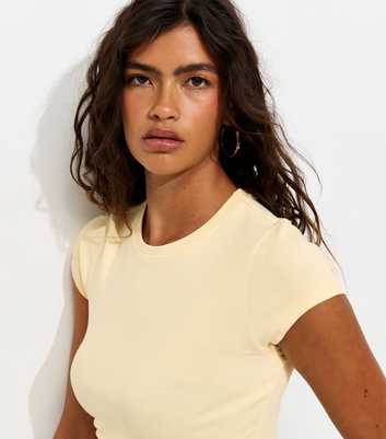Light Yellow Short Sleeve Baby Tee