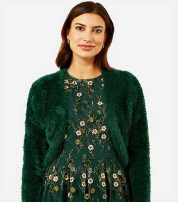Yumi Green Eyelash Bolero